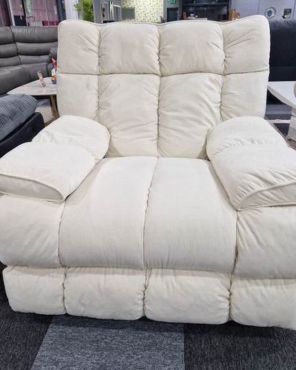 Munich manual reclining swivel arm chair in cream, offering comfort and style for a cozy living room sofa.