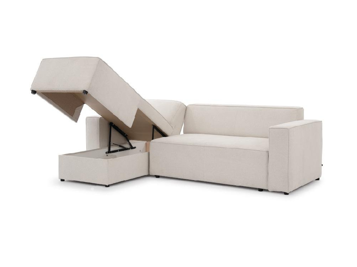 Alexa Pull Out Sofa Bed with Storage Kensington Fabric