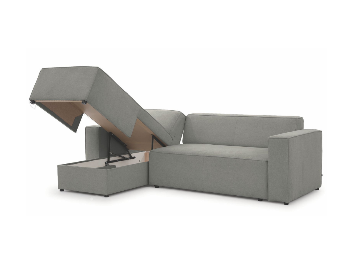 Alexa Pull Out Sofa Bed with Storage Kensington Fabric