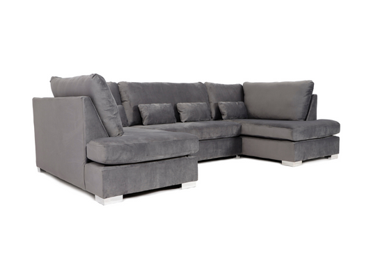 Belgravia U Shape Sofa Plush Velvet