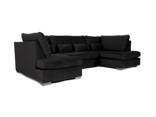 Belgravia U Shape Sofa Plush Velvet