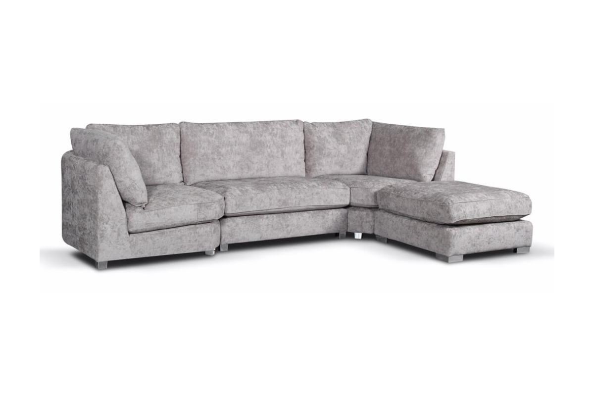 Bishop U Shape Sofa Luxe Chenille Truffle