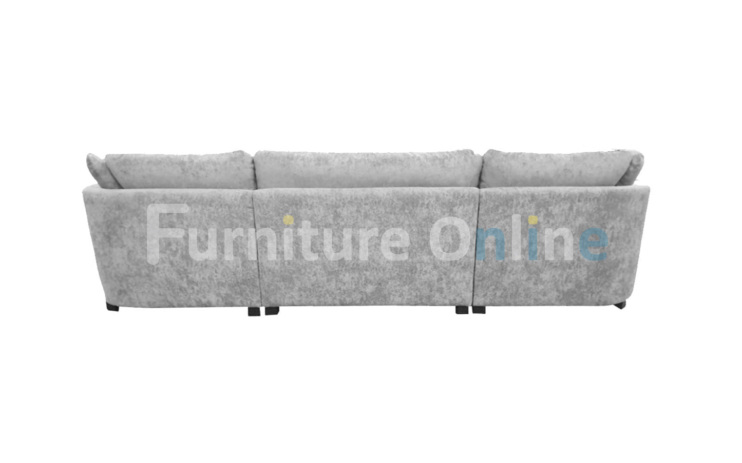 Bishop U Shape Sofa Luxe Chenille Truffle