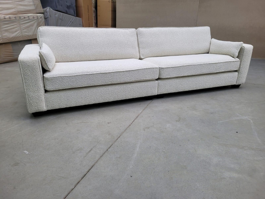 Bloomsbury Luxury 4 Seater Sofa in Cream with Free Matching Footstool