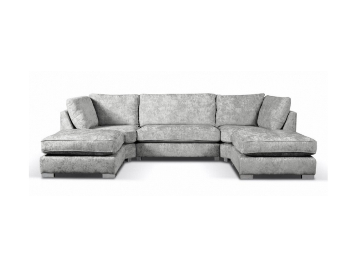 Brixton U Shape Sofa Silver