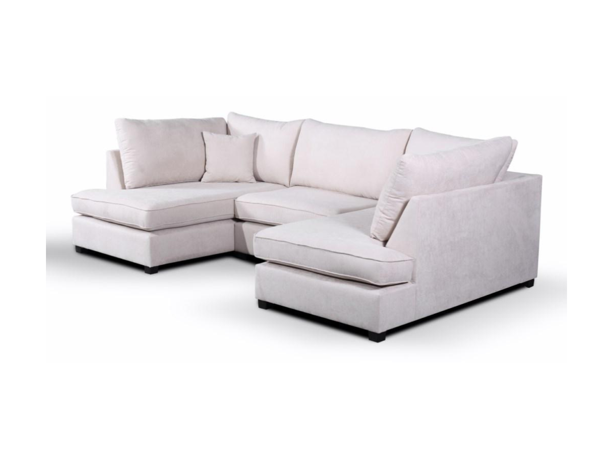 Carnaby Small U Shape Sofa with Footstool