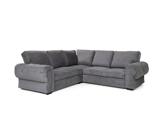 Chicago Corner Sofa Bed Full Back Sleeper Grey