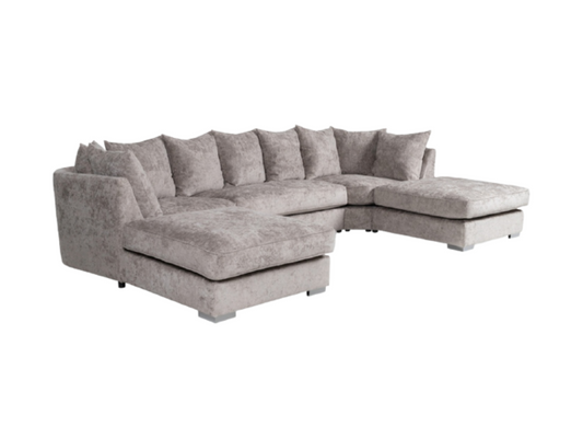 London U Shape Sofa Soft Chenille