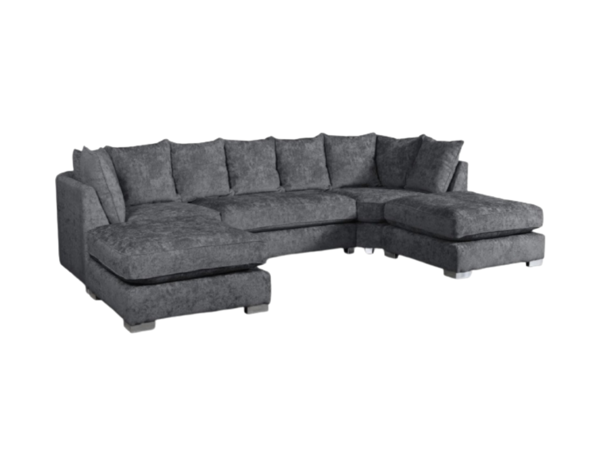 London U Shape Sofa Soft Chenille