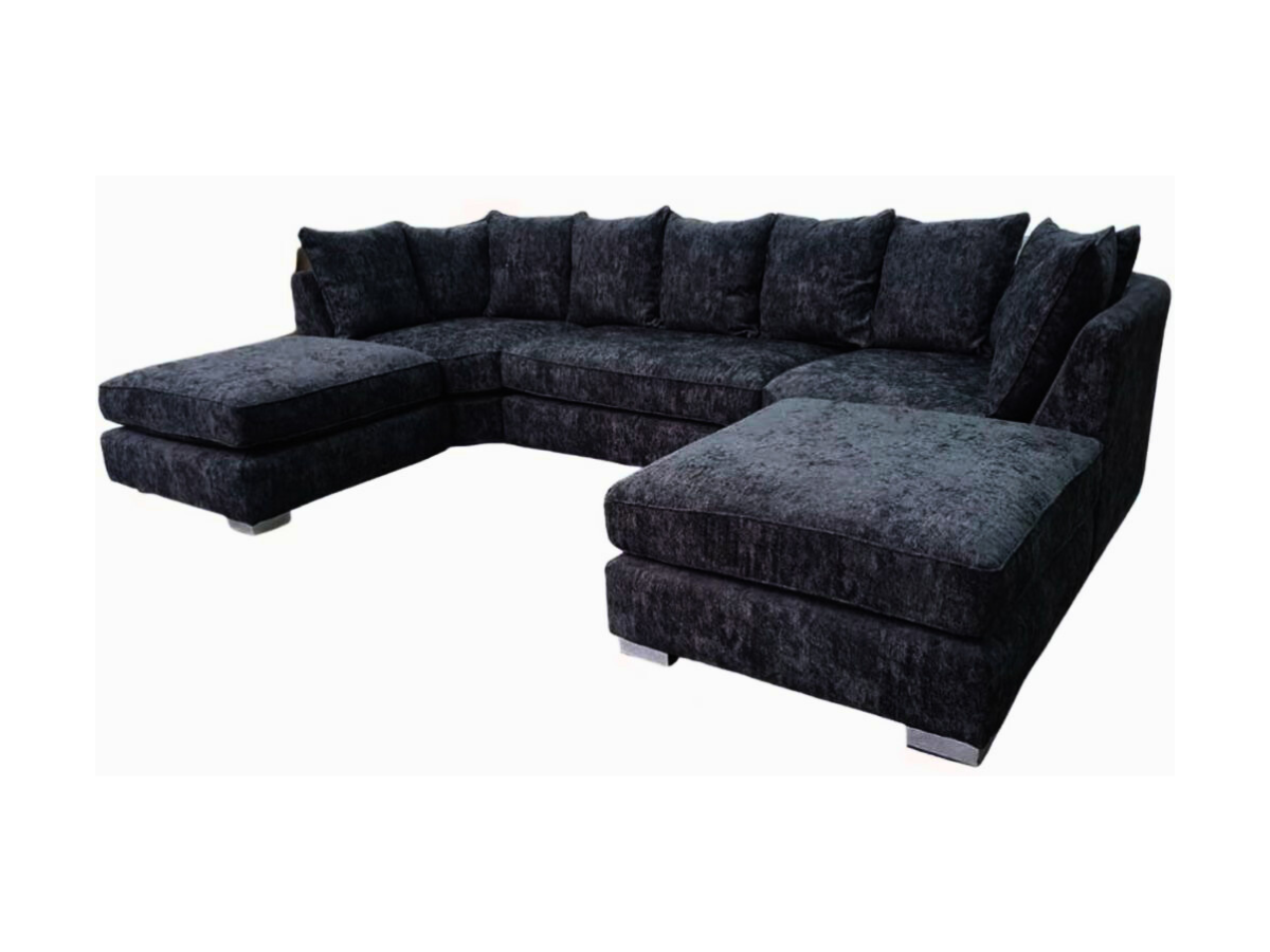 London U Shape Sofa Soft Chenille