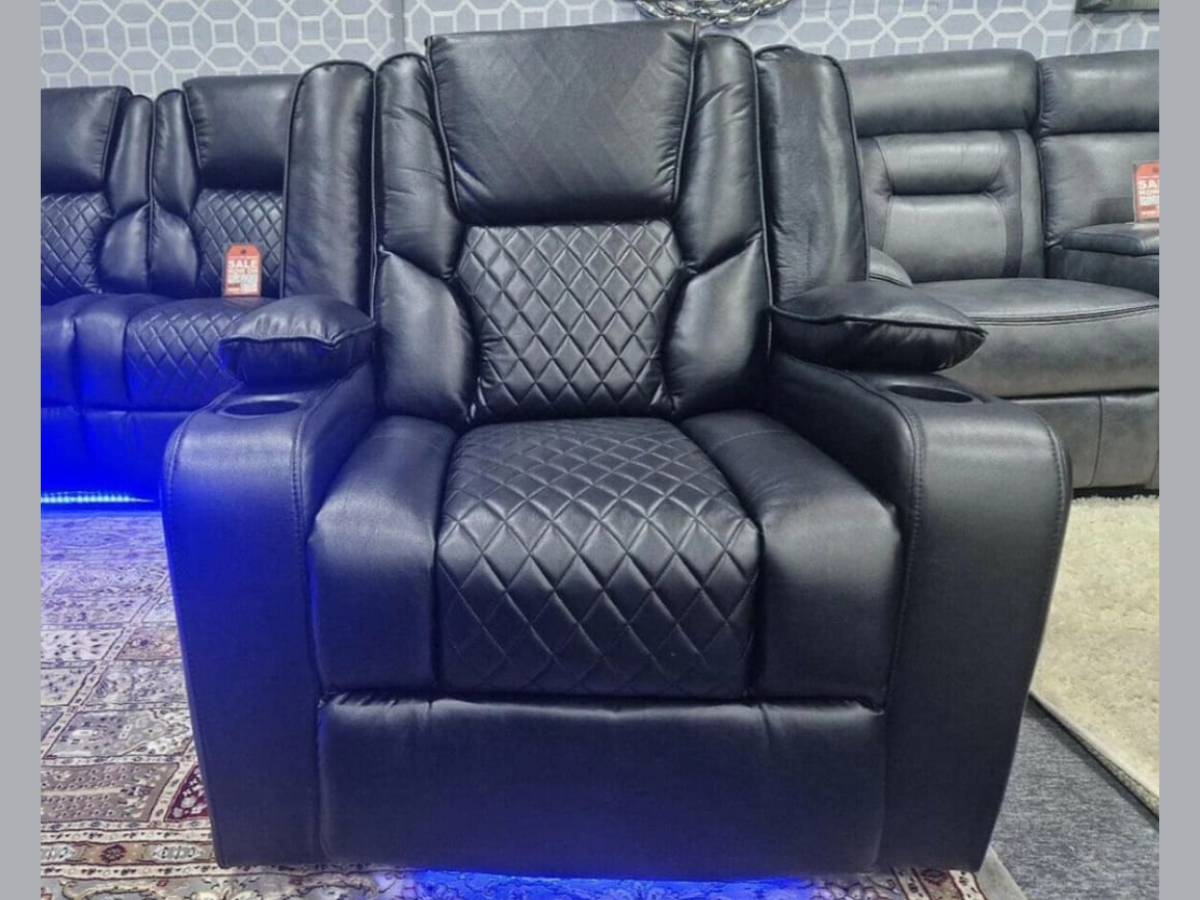 Orlando Electric Recliner Armchair Aire Leather