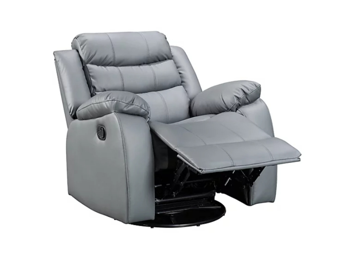 Roma Series 2 Armchair Recliner Grey Classic Aire Leather