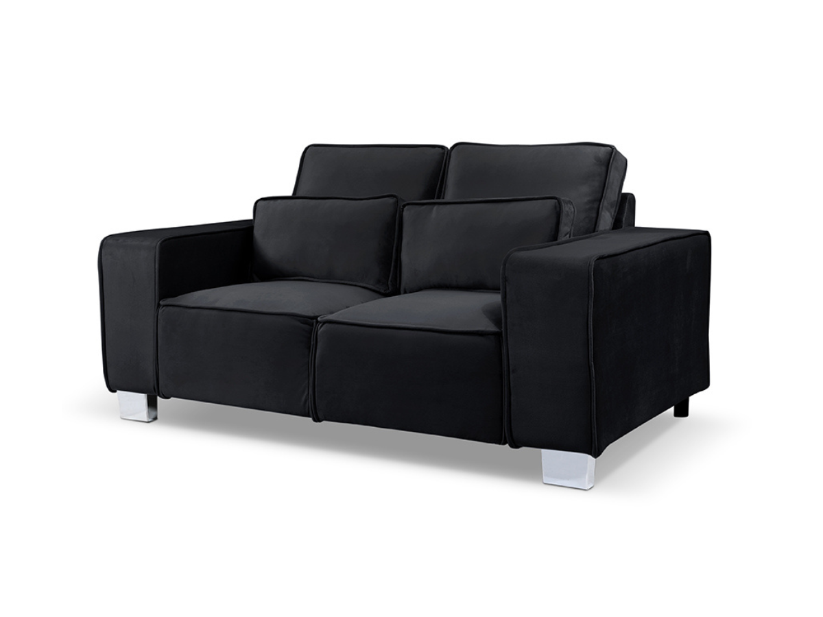 Sloane Luxury Large 2 Seater Black