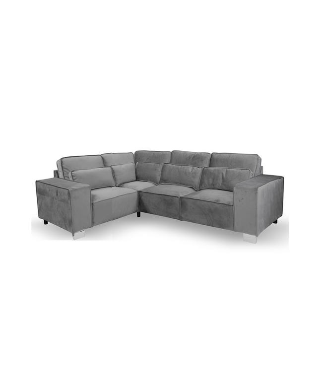 Sloane Luxury 4 Seater Corner Sofa in plush velvet, ideal for stylish and comfortable living spaces.