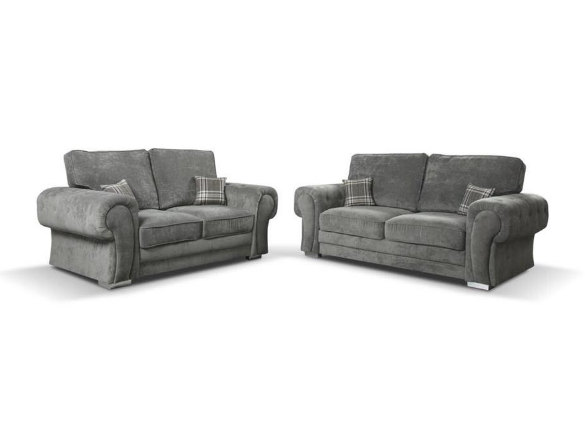 Vegas 3+2 Sofa Set Grey