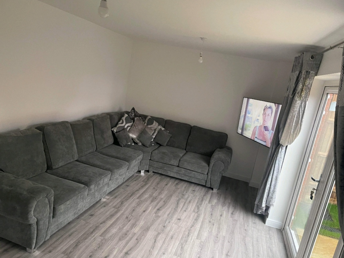 Vegas Corner Sofa 7 Seater Universal  Full Back Grey