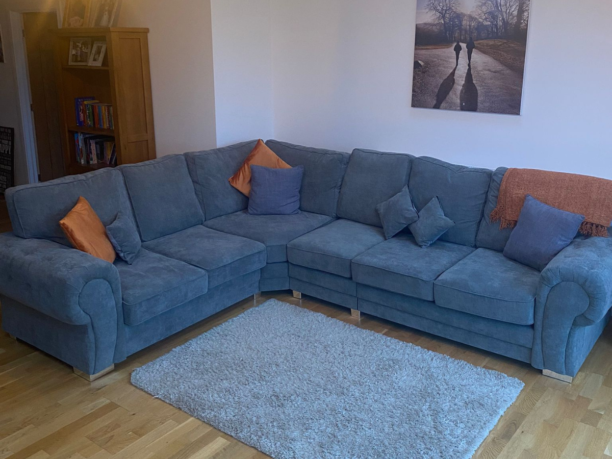 Vegas Modular Corner Sofa Full Back Grey