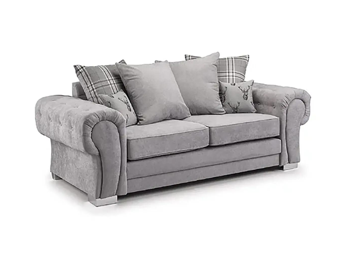 Verona 3 Seater Sofa Grey