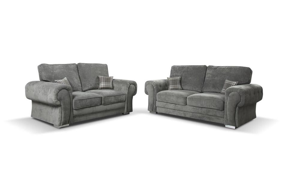 Vegas 3+2 Sofa Set Grey